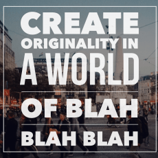 how to create original work