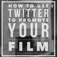 use twitter to promote my film