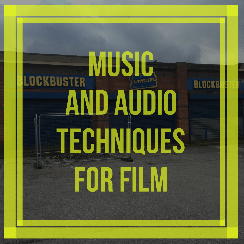 Music and audio techniques for film