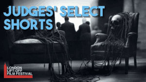 Spooky chairs with skulls and hanging ropes promote the London Lift-Off Film Festival.